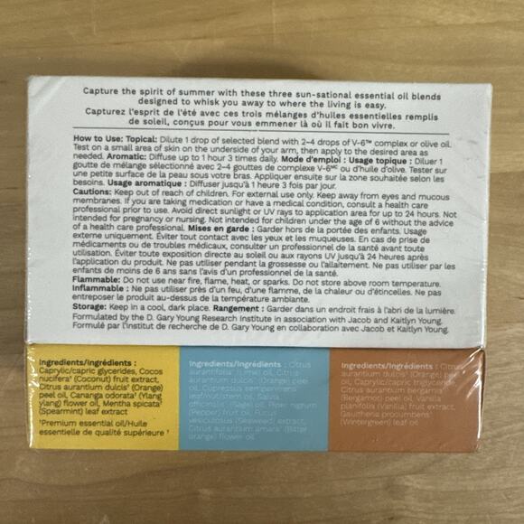 Young Living Jacob + Kait Summer Collection Creamsicle Seaside Tropical New - Picture 2 of 2